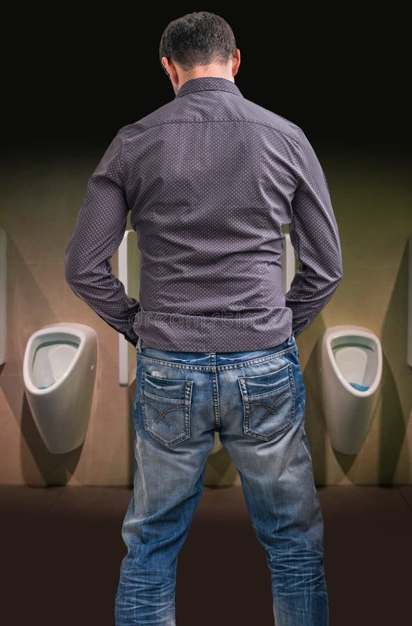 Man Peeing Jeans