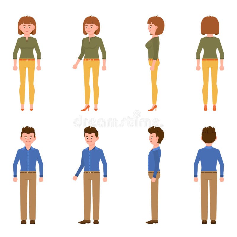 Front Side View Male Character Stock Illustrations – 1,517 Front Side View  Male Character Stock Illustrations, Vectors & Clipart - Dreamstime - Page 4