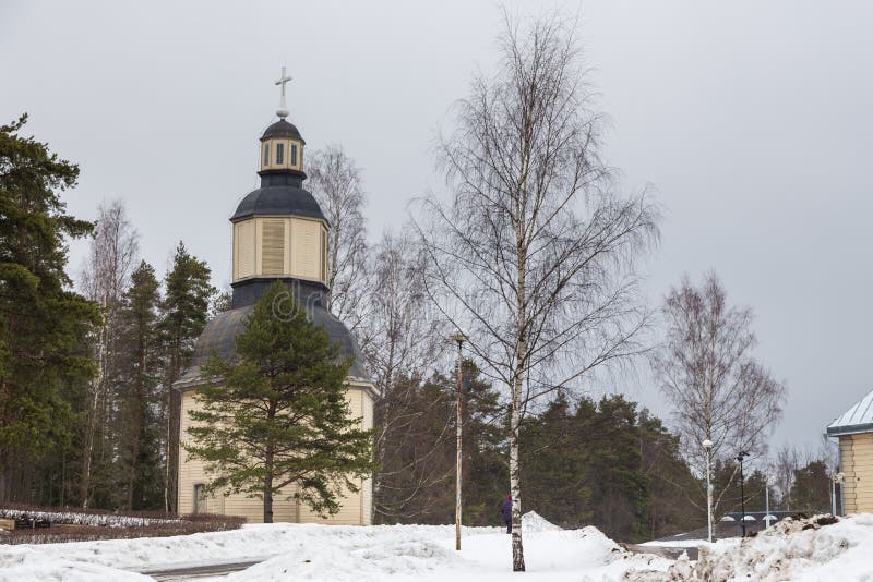Standpunt van de gemeente Mikkeli in de Parish Rural Parish Church, Mikkelin pitajankirkko, Mikkeli, Finland stock afbeeldingen Standpunt van de gemeente Mikkeli in de Parish Rural Parish Church, Mikkelin pitajankirkko, Mikkeli, Finland stock afbeeldingen