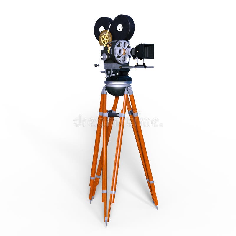 Stands camera stock illustration. Illustration of film - 71549006