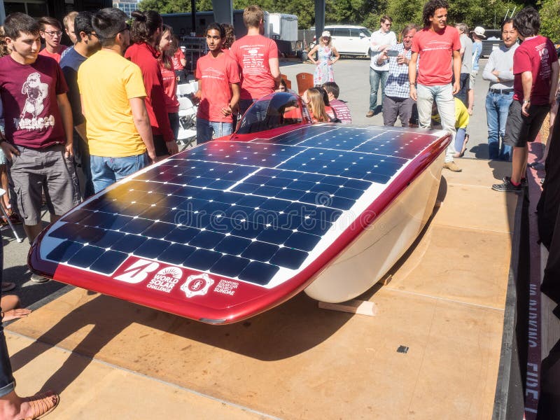 Stanford Solar Car Project fotografia editorial. Imagem de sundae