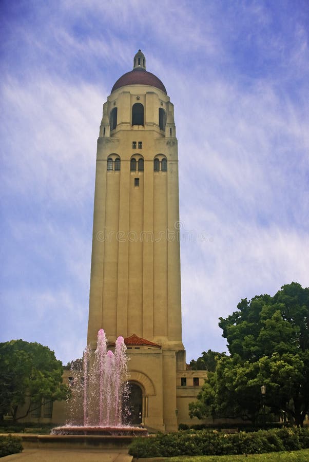 Stanford University's Hoover Tower stock images