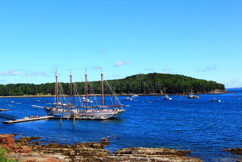 Stangen-Hafen Küsten-Maine