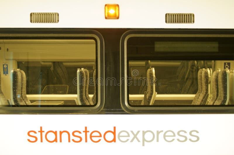 Stansted Express train editorial stock image. Image of england - 52981914