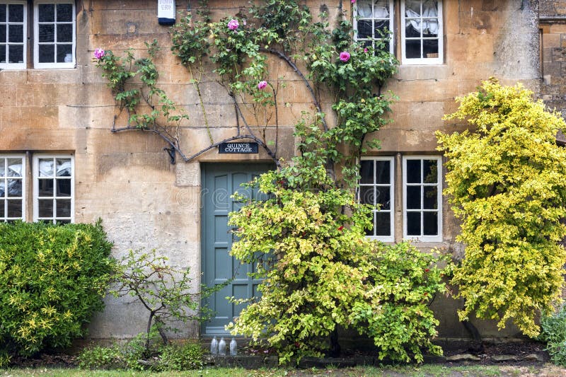 Stanton is a village in the Cotswolds district of Gloucestershire and is built almost completely of Cotswold stone stock photo