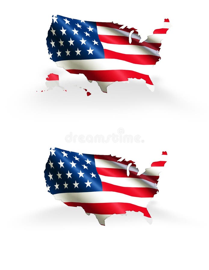 Stany Zjednoczone mapa z Chor?gwianym konturem Ameryka Hawaje i Alaska Zawrze? ilustracja wektor Stany Zjednoczone mapa z Chor?gwianym konturem Ameryka Hawaje i Alaska Zawrze? ilustracja wektor