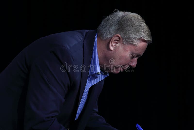 Stany Zjednoczone senator od Południowa Karolina, Lindsey Graham fotografia royalty free Stany Zjednoczone senator od Południowa Karolina, Lindsey Graham fotografia royalty free