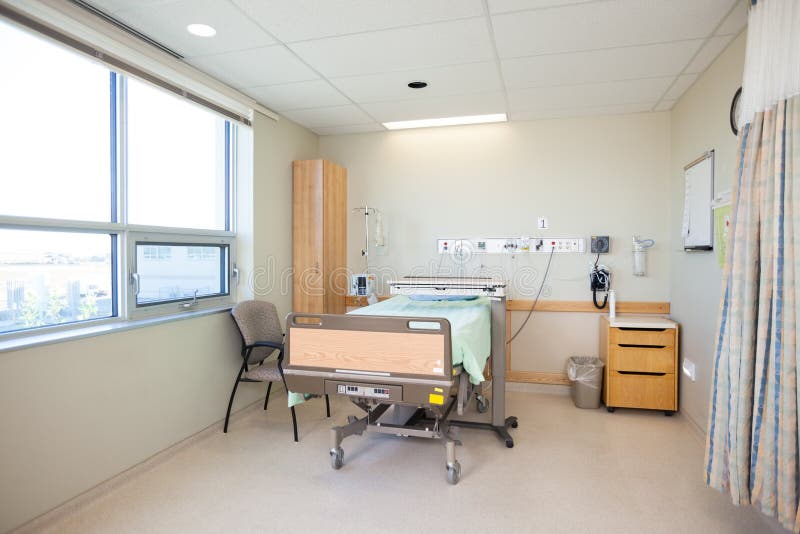 Stanza di ospedale vuota fotografie stock Stanza di ospedale vuota fotografie stock