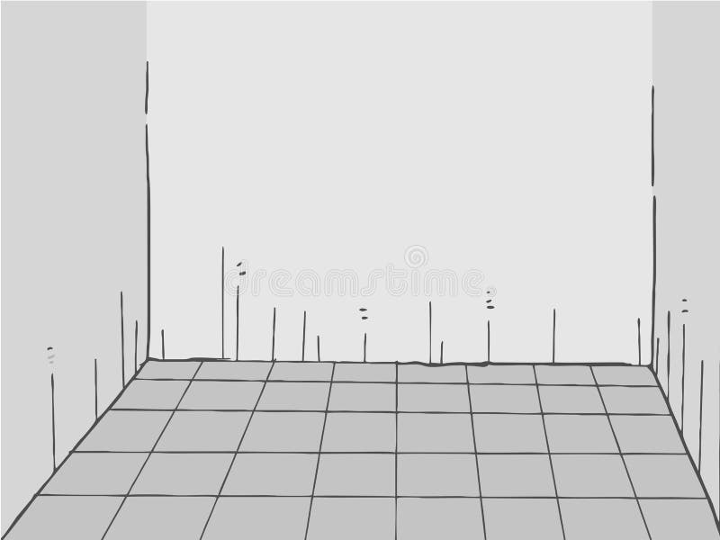 Stanza vuota illustrazione vettoriale. Illustrazione di vecchio 49350473