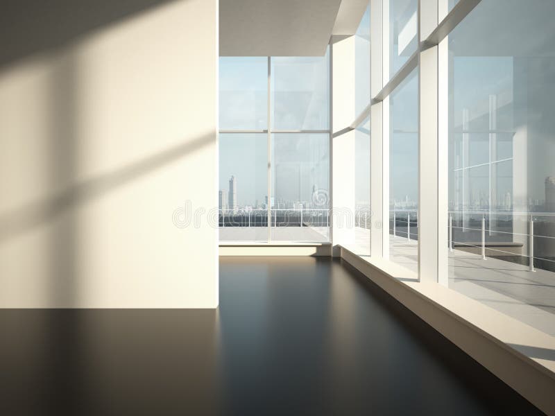 Stanza vuota con la luce del sole fotografia stock libera da diritti Stanza vuota con la luce del sole fotografia stock libera da diritti