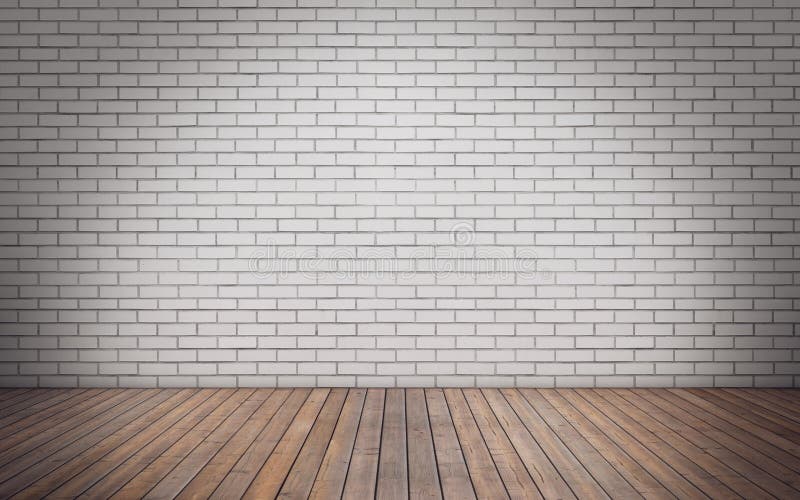 Stanza vuota del muro di mattoni illustrazione di stock