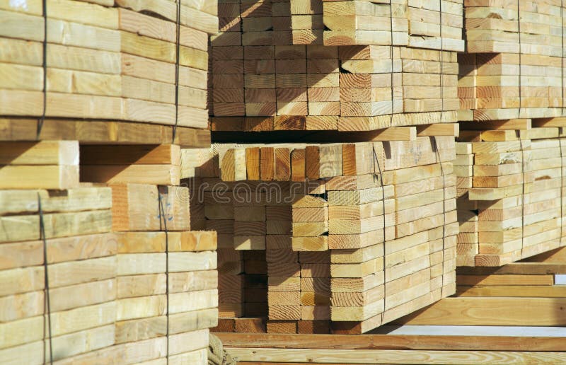 Abstract of Stacks of Construction Wood. Abstract of Stacks of Construction Wood