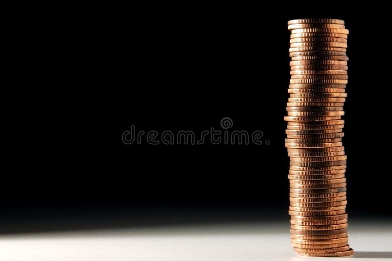 Stapel Münzen lizenzfreie stockbilder Stapel Münzen lizenzfreie stockbilder