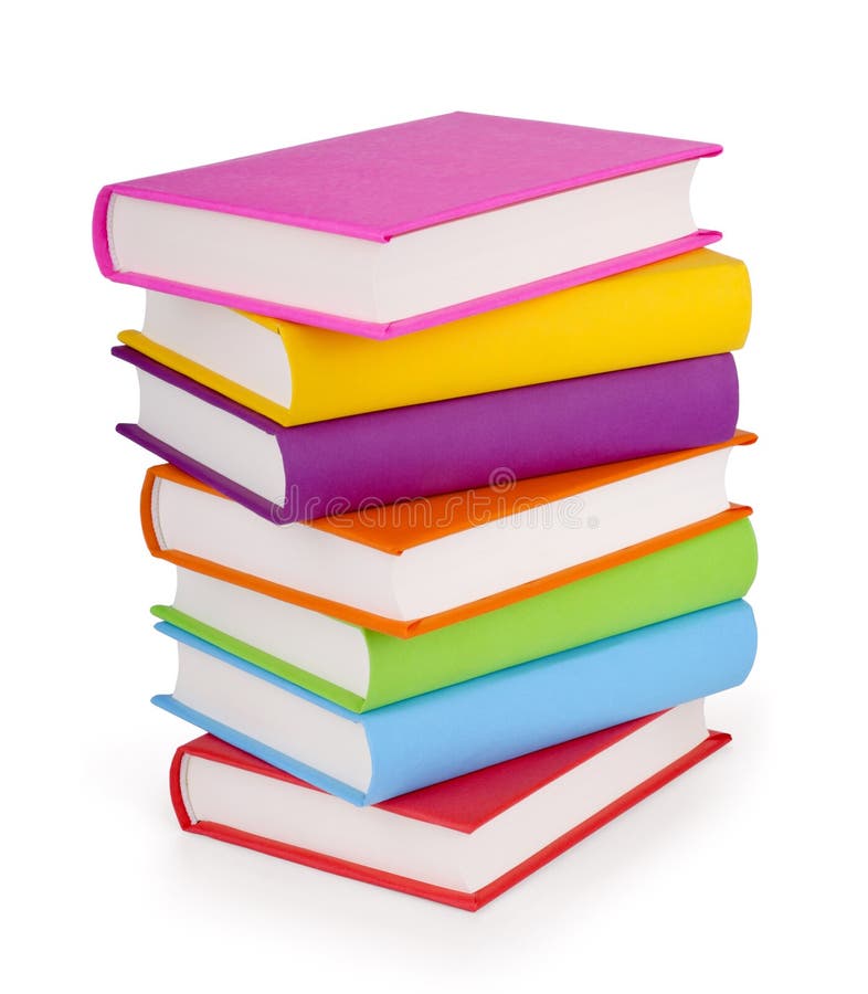 Stapel van boeken die op wit worden geïsoleerdi royalty-vrije stock afbeeldingen Stapel van boeken die op wit worden geïsoleerdi royalty-vrije stock afbeeldingen