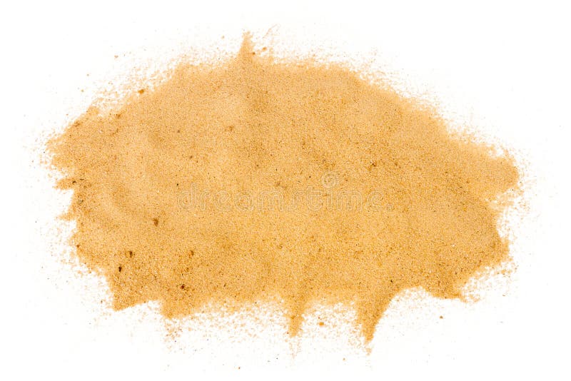 Hoop gele zand stock afbeelding