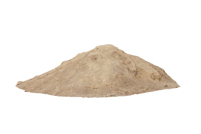 Stapel van lateritic grond op witte achtergrond wordt geïsoleerd die royalty-vrije stock foto's Stapel van lateritic grond op witte achtergrond wordt geïsoleerd die royalty-vrije stock foto's