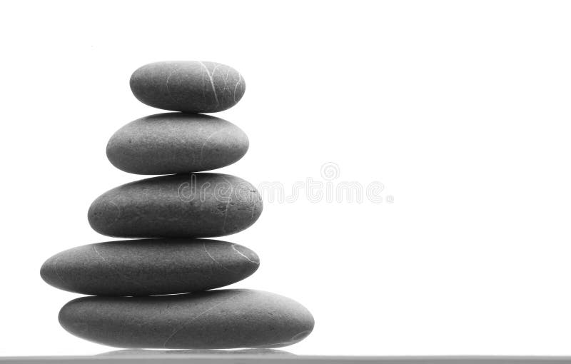 De stapel van stenen, zen stijl