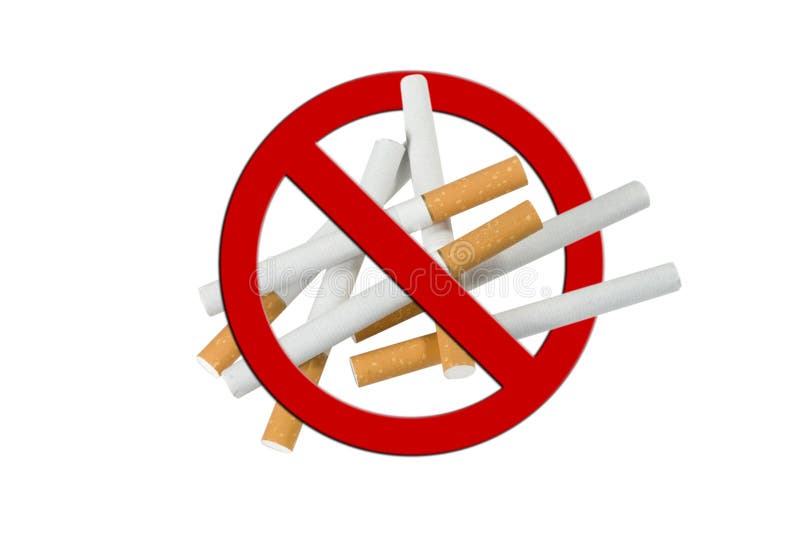 Stapel von Cigaretts, Antirauchen
