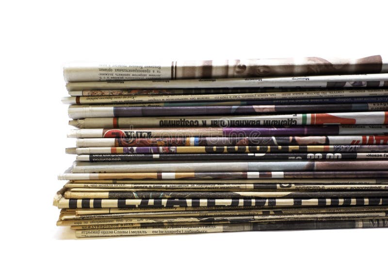 Stapel Zeitungen lizenzfreie stockbilder Stapel Zeitungen lizenzfreie stockbilder