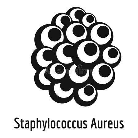 Staphylococcus Aureus Icon, Simple Style. Stock Vector - Illustration