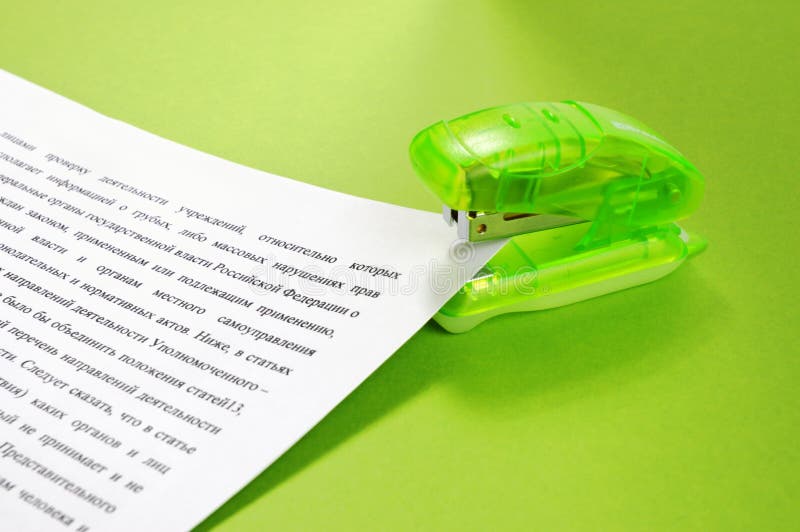 Stapler and documents