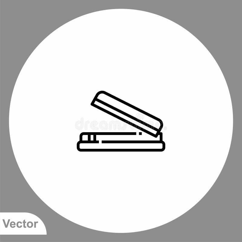 Stapler Vector Icon Sign Symbol Stock Vector Illustration of design