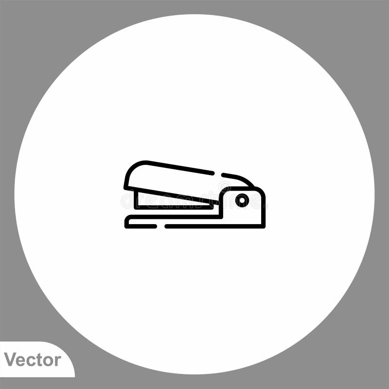 Stapler Vector Icon Sign Symbol Stock Illustration Illustration of