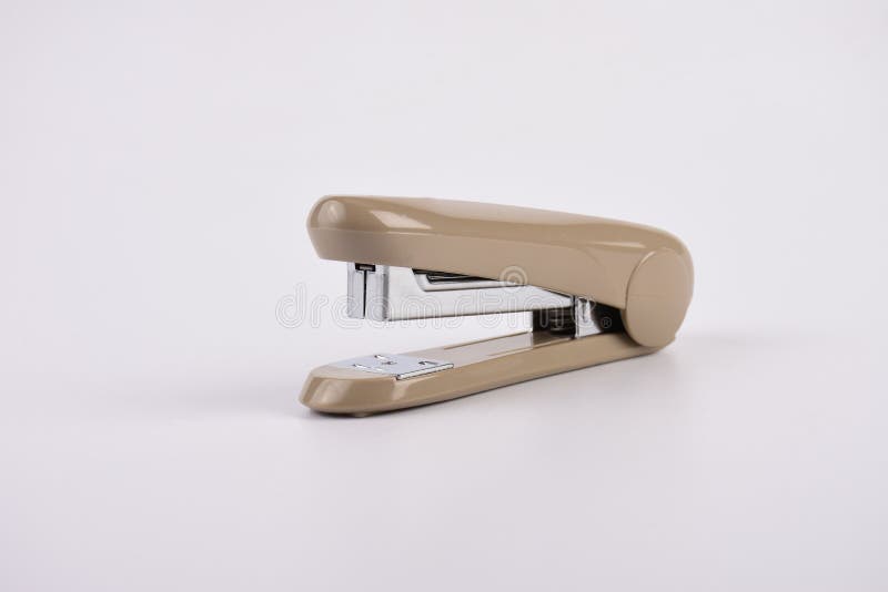 Red Stapler Side View stock image. Image of paper, stapler 215539967