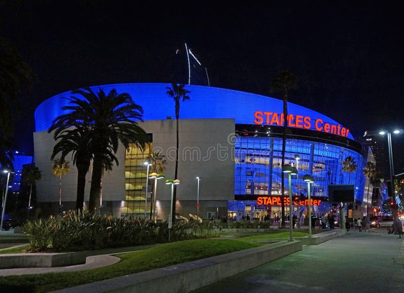 The Staples Center in Los Angeles, CA. Home of the LA Lakers and LA Clippers. The Staples Center in Los Angeles, CA. Home of the LA Lakers and LA Clippers