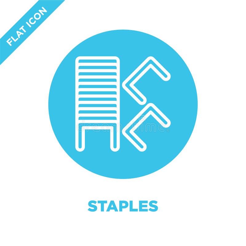 Staples Vector Collection Design Stock Vector Illustration of isolate, office 120111361