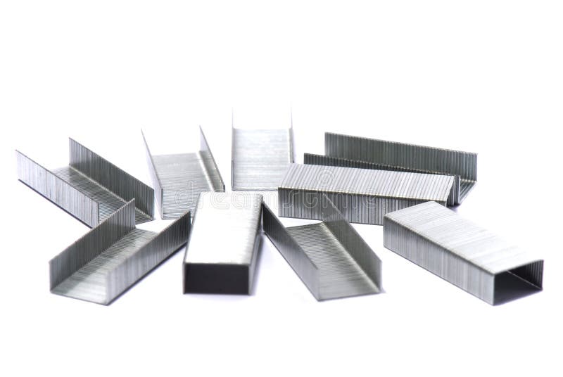 Staples pour l'agrafeuse photos libres de droits