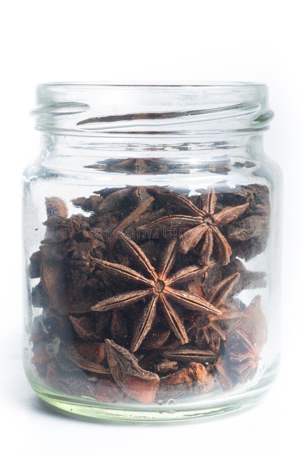Star Anise in a jar stock image. Image of background 34441275