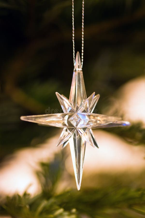 Star As Decoration in Christmastree Stock Image Image of decoration