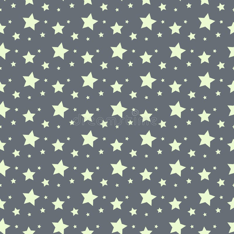 Seamless Star Pattern And Background Vector Illustration Stock Vector