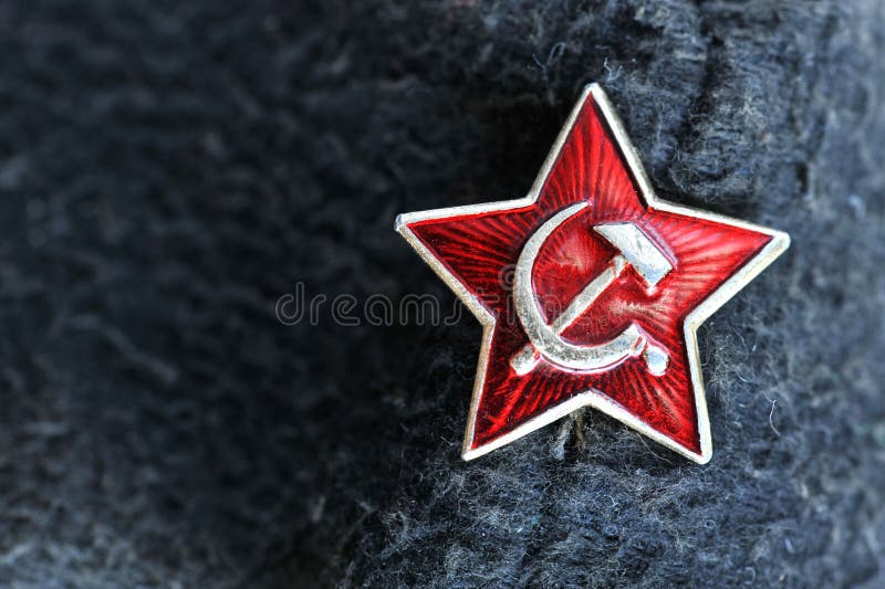Star badge from former soviet union