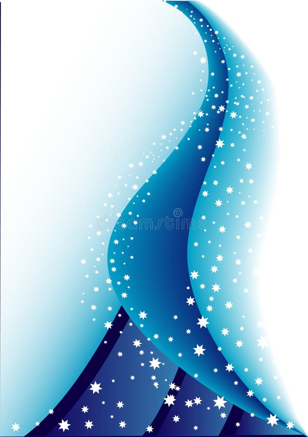 Star on blue background