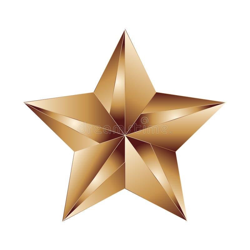 Bronze star award stock vector. Illustration of graphics 207153691