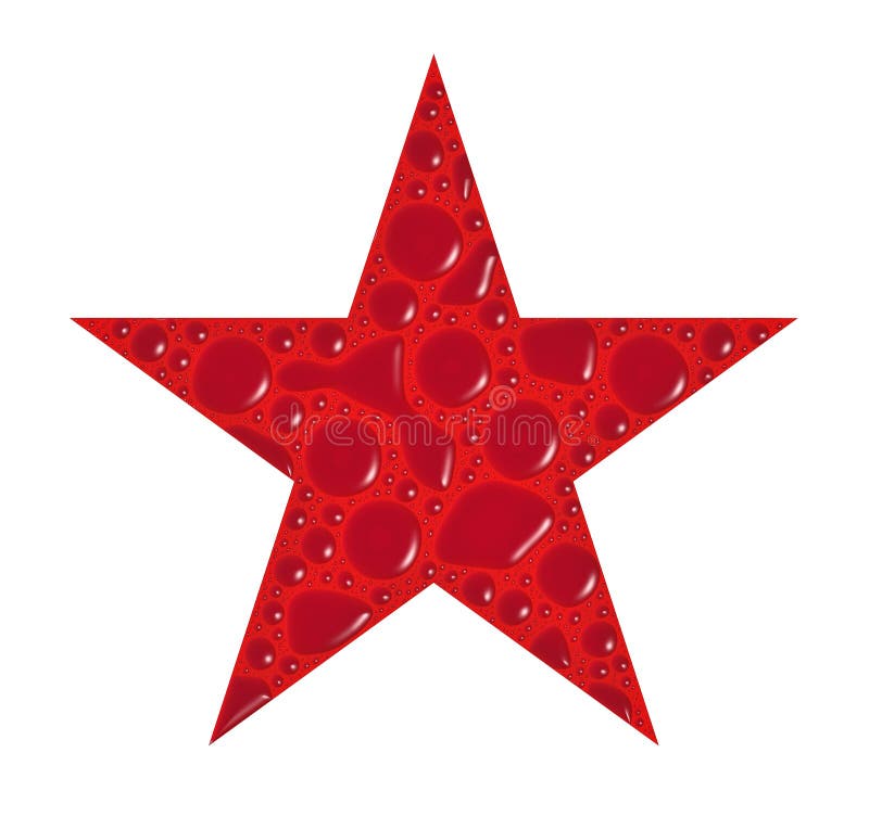 Star with bubbles stock illustration. Illustration of decoration 14669145