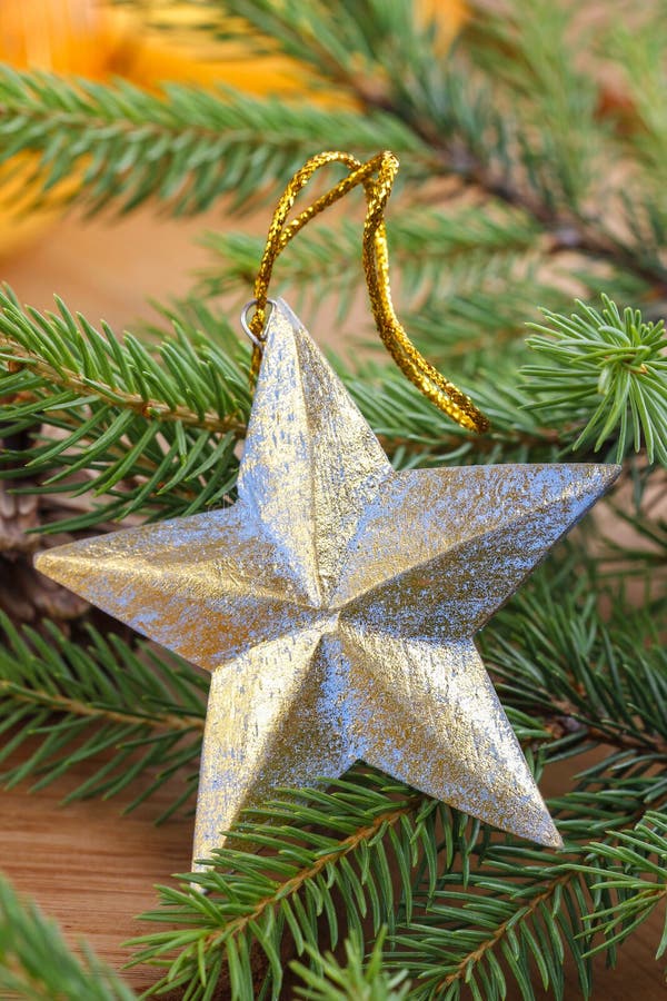 Star Christmas Tree Decoration Stock Image Image of cute, glow