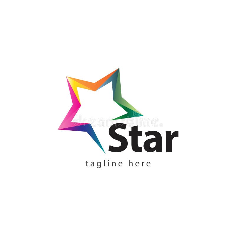 Star Company Logo Vector Design Illustration illustrazione di stock Star Company Logo Vector Design Illustration illustrazione di stock