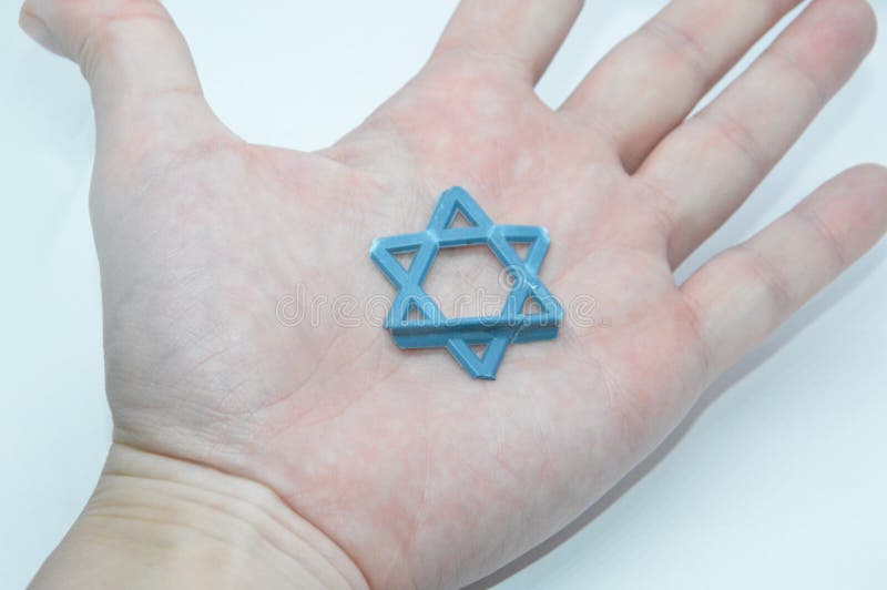 Star of David Jewish symbol made of plastic