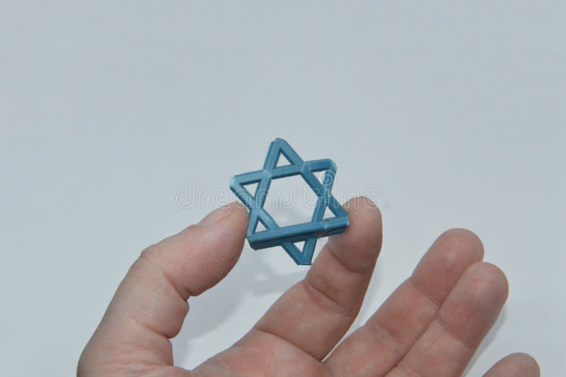 Star of David Jewish symbol made of plastic
