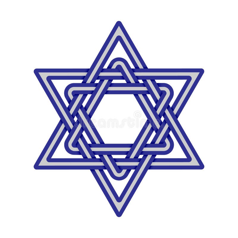 Star of David knoted icon. Vector royalty free illustration Star of David knoted icon. Vector royalty free illustration