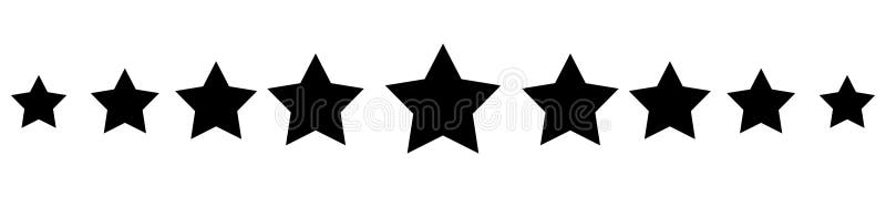 Star Divider. Vector Illustration Stock Vector - Illustration of border