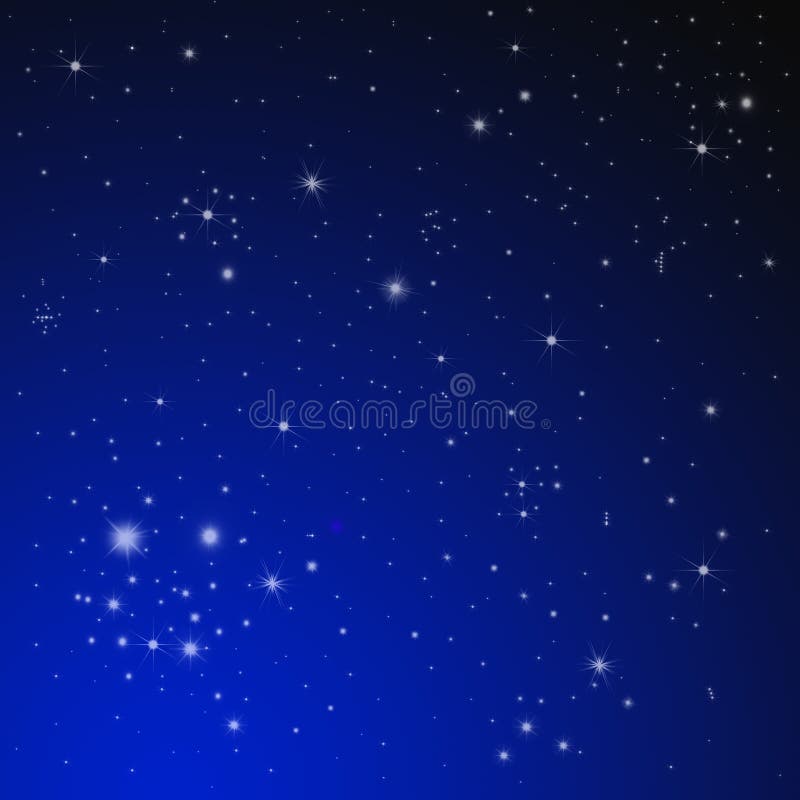 Estrela na noite para fundo ilustração royalty free