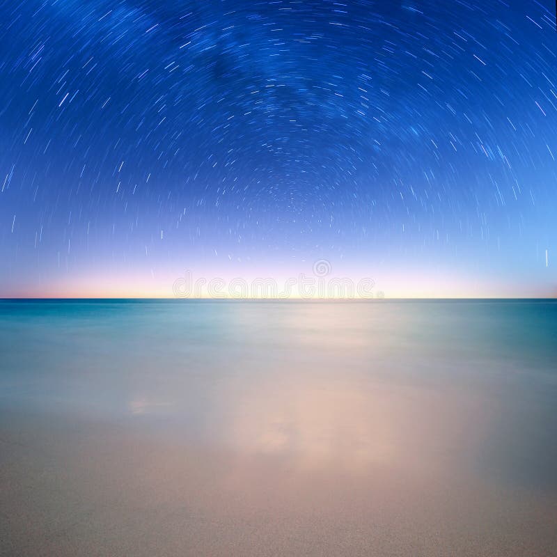 Star on ocean