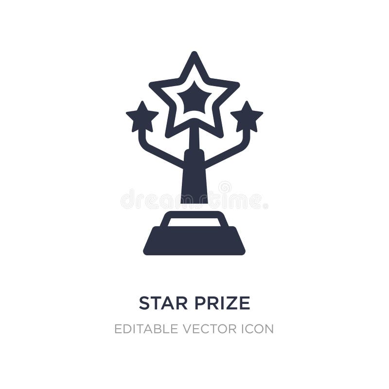 Star Prize Icon on White Background. Simple Element Illustration from