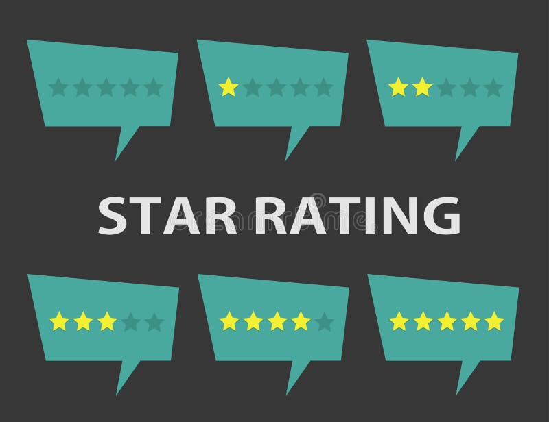 Star Rating Concept. Customer Review Give A Five Star. Positive Stock