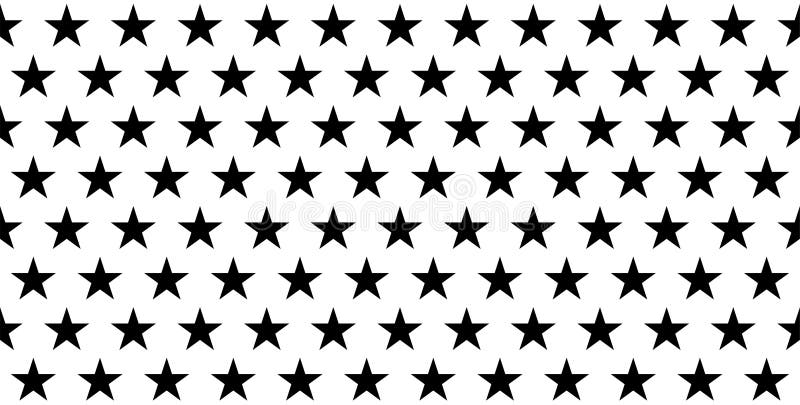 Star seamless pattern on white background. Vector black stars pattern. Seamless design. Abstract geometrical background. Geometric