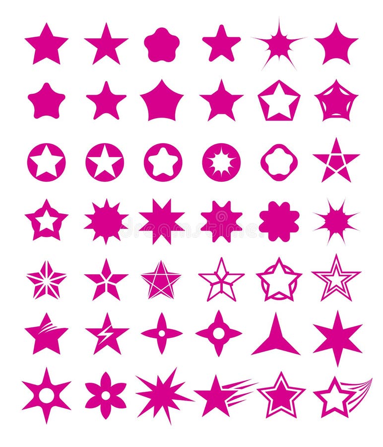Star shape set. vector illustration Star shape set. vector illustration